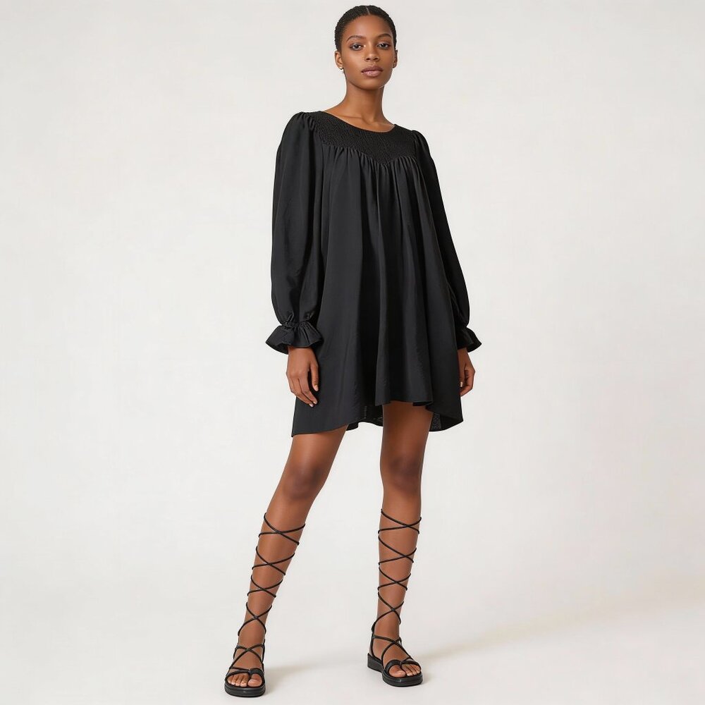 A NEW DAY | Black Long Sleeve Tunic Dress Sz M